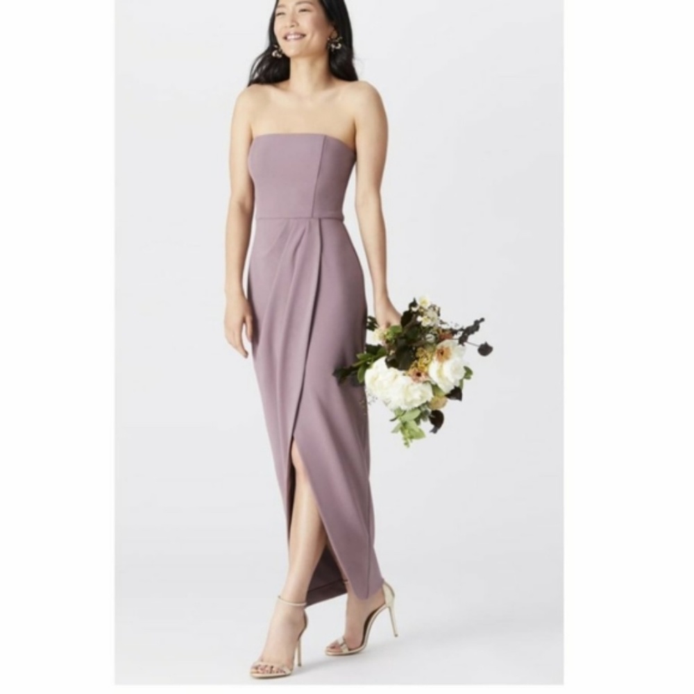 NWT WAYF The Angelique Strapless Tulip Gown